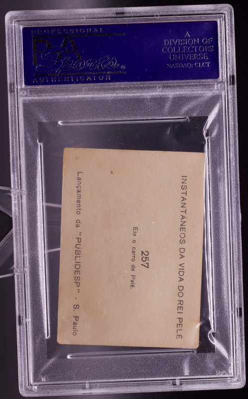 1964 Instantaneos Da Vida #257 Pele PSA 3 VG Mercedes Car Brazil Soccer Card view 2