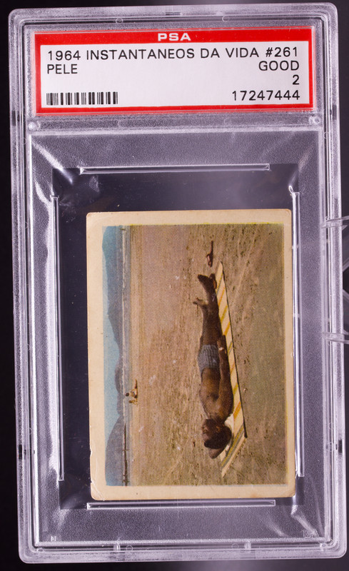 1964 Instantaneos Da Vida #261 Pele PSA 2 GOOD Beach Brazil Soccer Card