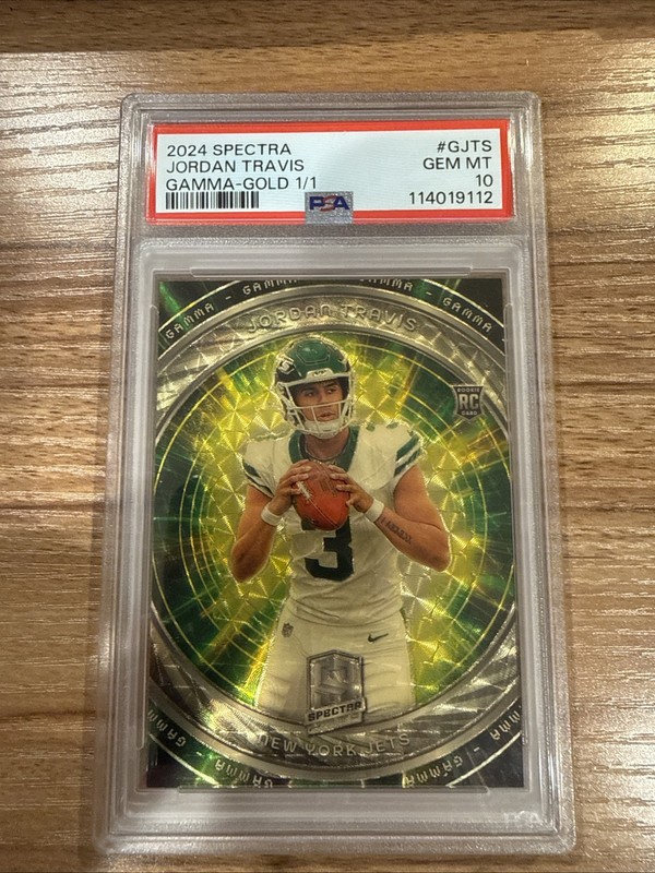 2024 Panini Spectra - Gamma Jordan Travis 1/1 GOLD PSA 10