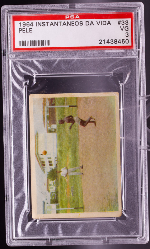 1964 Instantaneos Da Vida #33 Pele PSA 3 VG Heading Chest Control Soccer Card