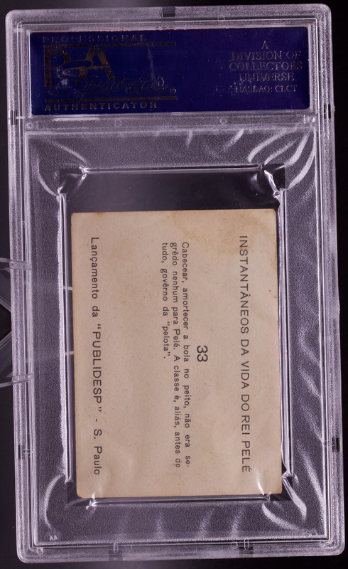 1964 Instantaneos Da Vida #33 Pele PSA 3 VG Heading Chest Control Soccer Card view 2