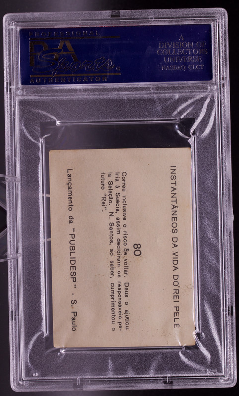 1964 Instantaneos Da Vida #80 Pele PSA 3.5 VG+ Nilton Santos Soccer Card view 2