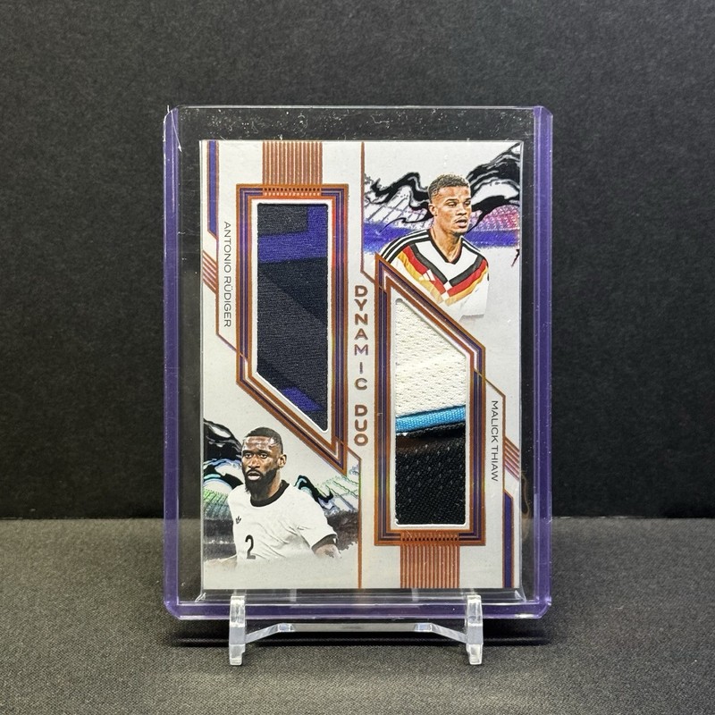 2026 Futera RUDIGER THIAW Dual Patch 05/05 UCL Final Match Worn Germany SSP