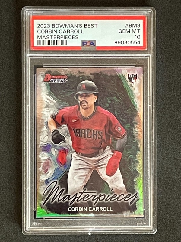 2023 Bowman's Best Masterpieces Corbin Carroll Diamondbacks *Rookie Card PSA 10