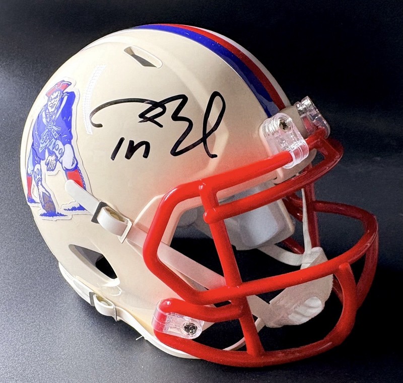 Tom Brady PSA/DNA Patriots Retro Throwback Mini Helmet Rare Retro