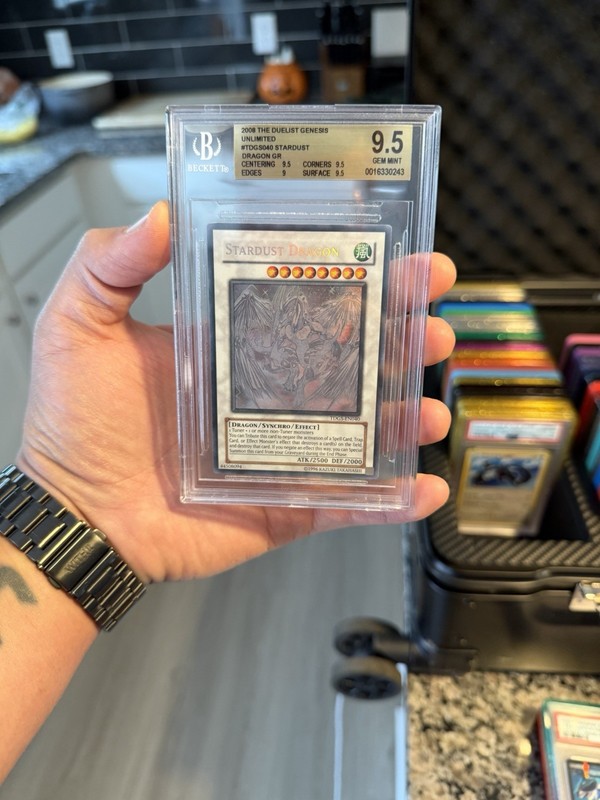 2008 YU-GI-Oh! TDGS-EN040 Stardust Dragon Ghost Rare BGS 9.5 Gem MT None Higher!
