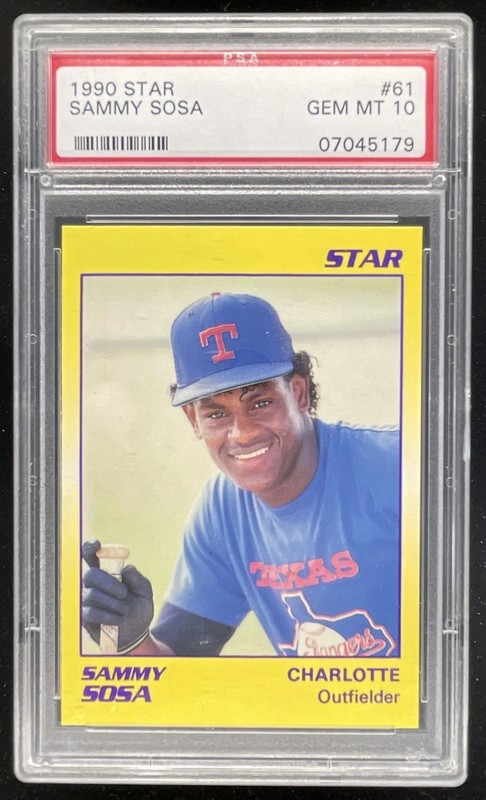 1990 Star #61 Sammy Sosa RC PSA 10