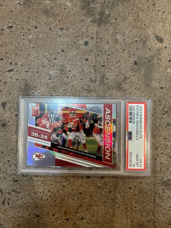 2021 Panini Donruss Patrick Mahomes II Ascension PSA 10