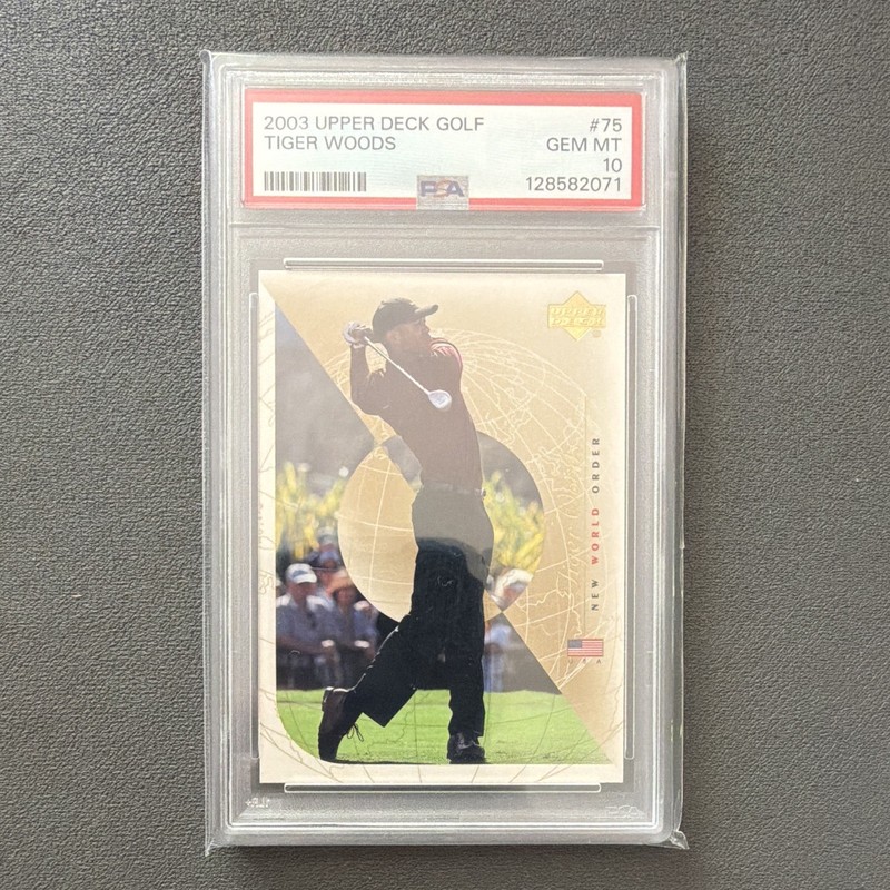 Upper Deck 2003 Golf New World Order Tiger Woods #75 PSA 10 Gem Mint
