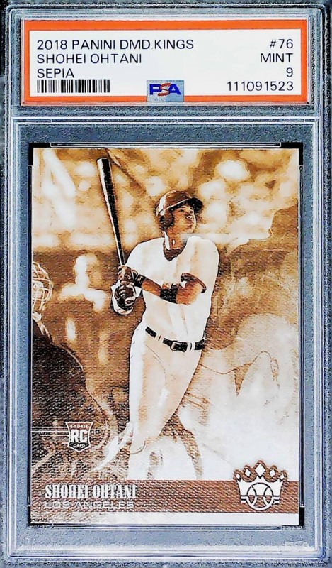 2018 Diamond Kings Sepia #76 Shohei Ohtani RC PSA 9 MINT