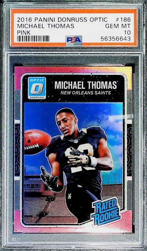 2016 Panini Donruss Optic Pink #186 Michael Thomas Saints RC PSA 10 Gem MINT