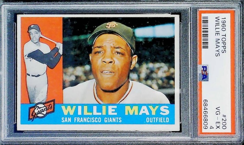 1960 Topps #200 Willie Mays San Francisco Giants PSA 4 VG-EX Trading Card