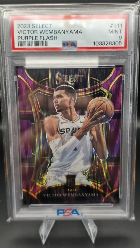 2023 Select Purple Flash Victor Wembanyama /175 PSA 9 RE-PACK/CHASE