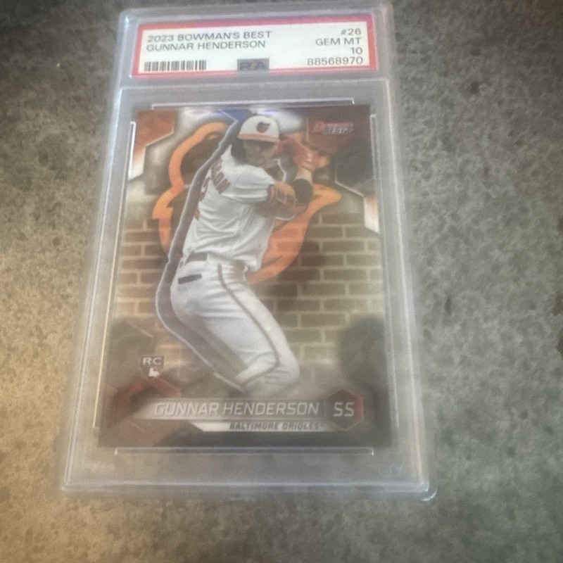 2023 Bowman’s Best Gunnar Henderson RC #26 PSA 10 GEM MINT 🔥📈 Orioles