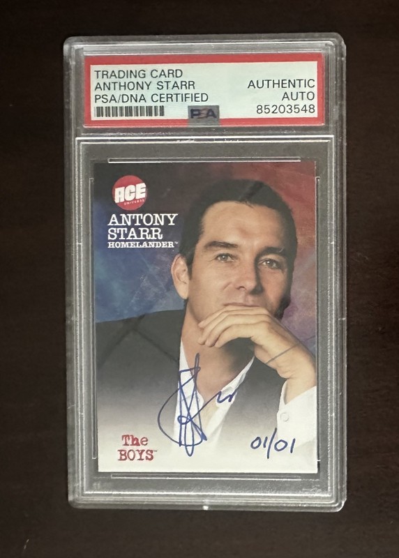 2020 The Boys Homelander Antony Starr Auto One of One 1/1 PSA Signed Authentic