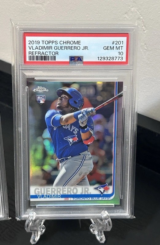 2019 Topps Chrome Vladimir Guerrero Jr Rookie Refractor PSA 10 VLAD JR RC #201