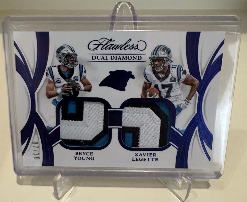 2025 Flawless Bryce Young Sapphire Patch 07/10 🚨 Panthers QB 🚨 eBay 1/1