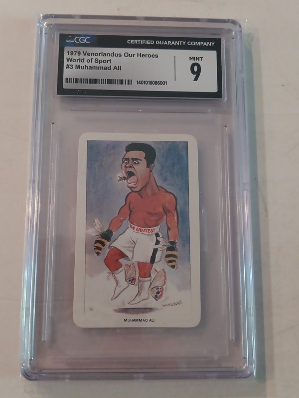 Muhammad Ali 1979 Vernorlandus LTD Our Heroes World Of Sport #3 Cgc 9 Graded