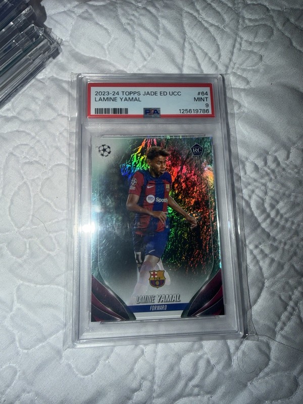 2023-24 Topps Uefa Club Competitions Jade Edition - Lamine Yamal #64 (RC)