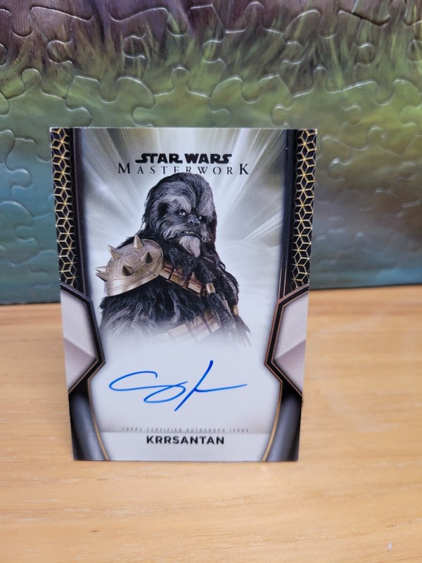 2025 Topps Star Wars Masterwork Carey Jones As Krrsantan Auto
