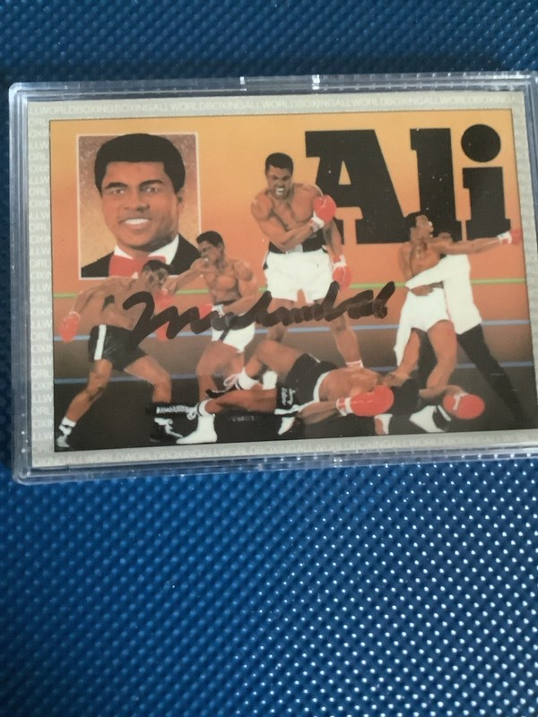1991 AW SPORTS BOXING MUHAMMAD ALI AUTOGRAPHED PSA AUTHENTICATED view 2