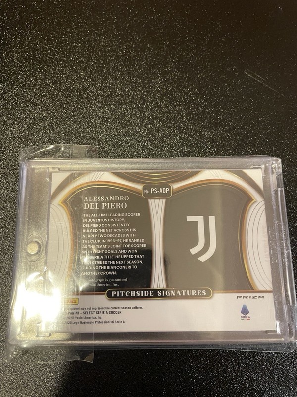2024-25 Panini Select Serie A Alessandro Del Piero Auto Juventus view 2