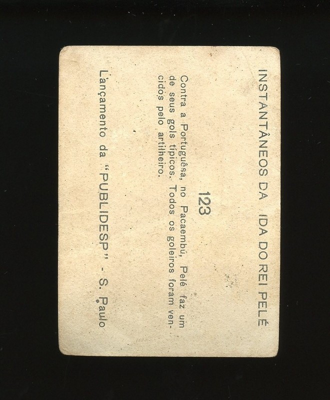 1964 Instantaneos Da Vida Do Rei Set-Break #123 Pele LOW GRADE (crease) view 2