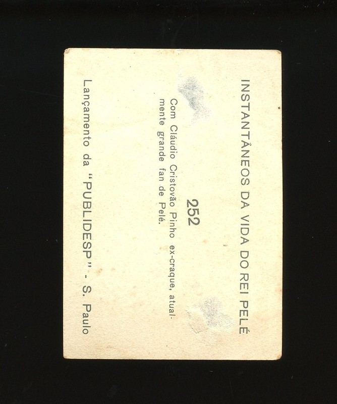 1964 Instantaneos Da Vida Do Rei Set-Break #252 Pele LOW GRADE *GMCARDS* view 2