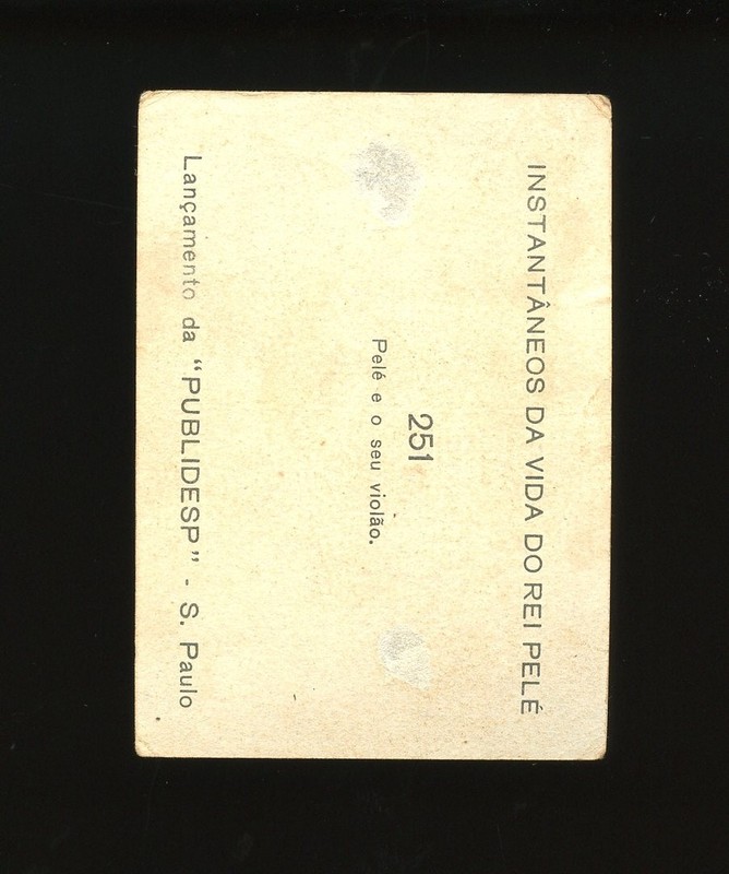 1964 Instantaneos Da Vida Do Rei Set-Break #251 Pele LOW GRADE *GMCARDS* view 2