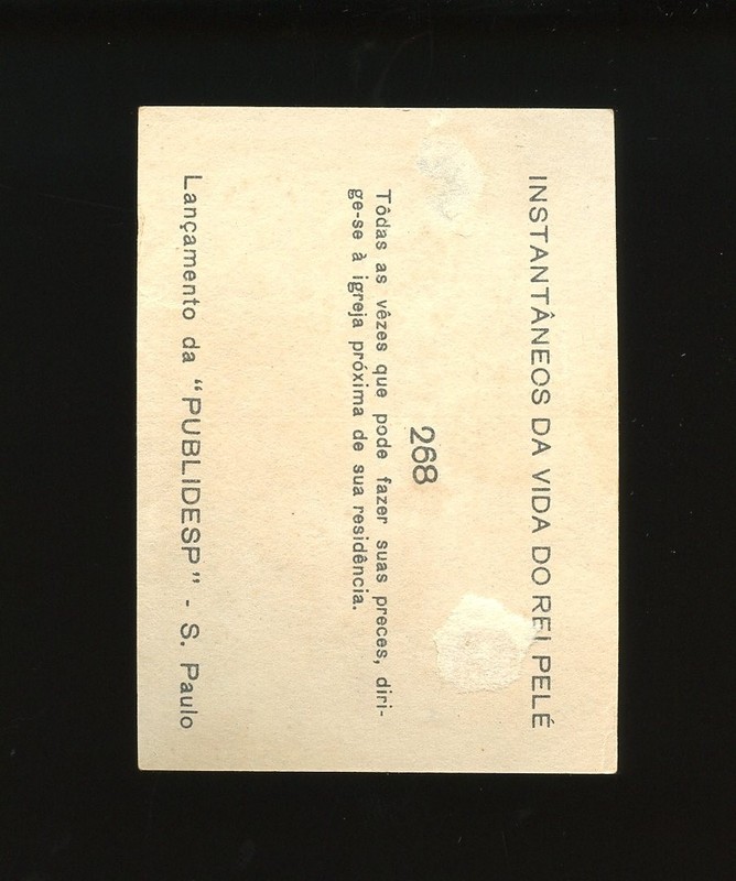 1964 Instantaneos Da Vida Do Rei Set-Break #268 Pele LOW GRADE *GMCARDS* view 2