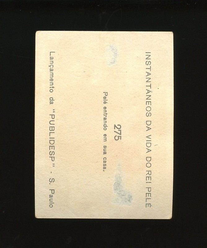 1964 Instantaneos Da Vida Do Rei Set-Break #275 Pele LOW GRADE *GMCARDS* view 2
