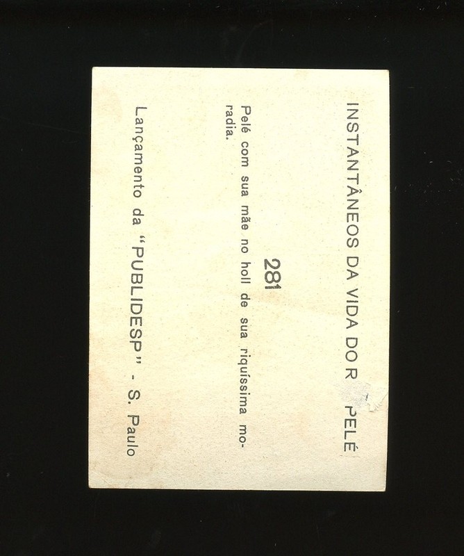 1964 Instantaneos Da Vida Do Rei Set-Break #281 Pele LOW GRADE *GMCARDS* view 2