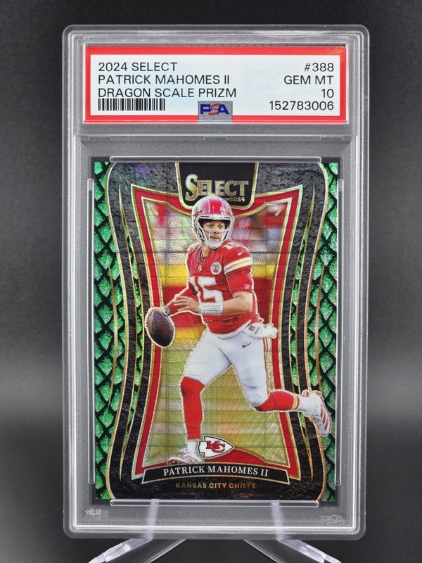 2024 Select Patrick Mahomes II Dragon Scale /81 PSA 10 #388 SUITE LEVEL Chiefs