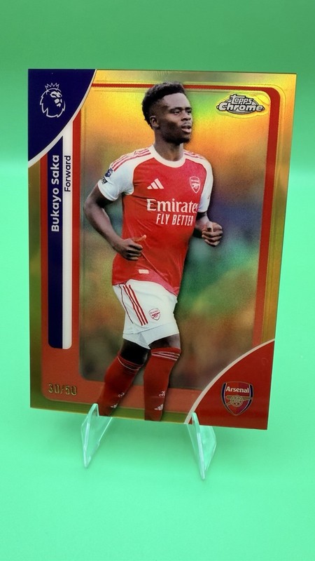 2025-26 Topps Chrome Premier League - Bukayo Saka #13 Refractor/50