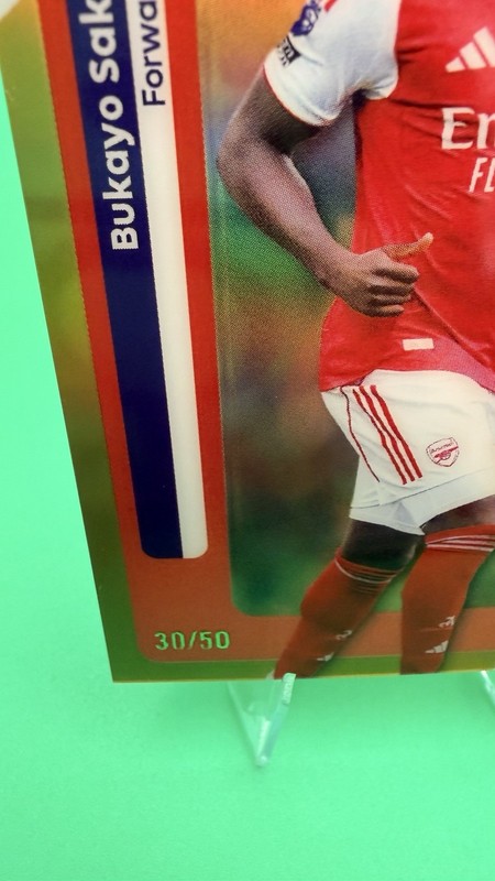 2025-26 Topps Chrome Premier League - Bukayo Saka #13 Refractor/50 view 2