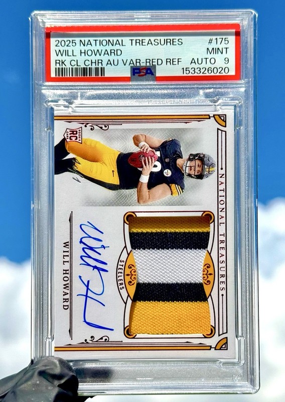 2025 Panini National Treasures Will Howard TRUE 1/1 Rookie Auto Patch RPA #175