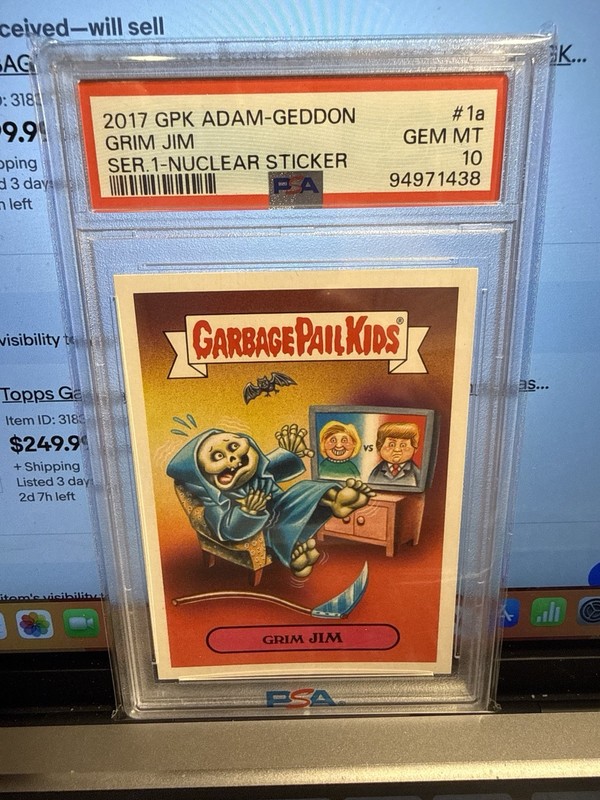 2017 Garbage Pail Kids PSA 10 Grim Jim Trump GPK Dis-Grace White House