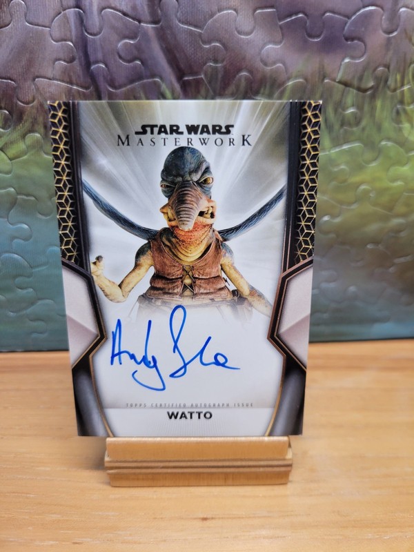 2025 Topps Star Wars Masterwork Andy Secombe As Watto Auto