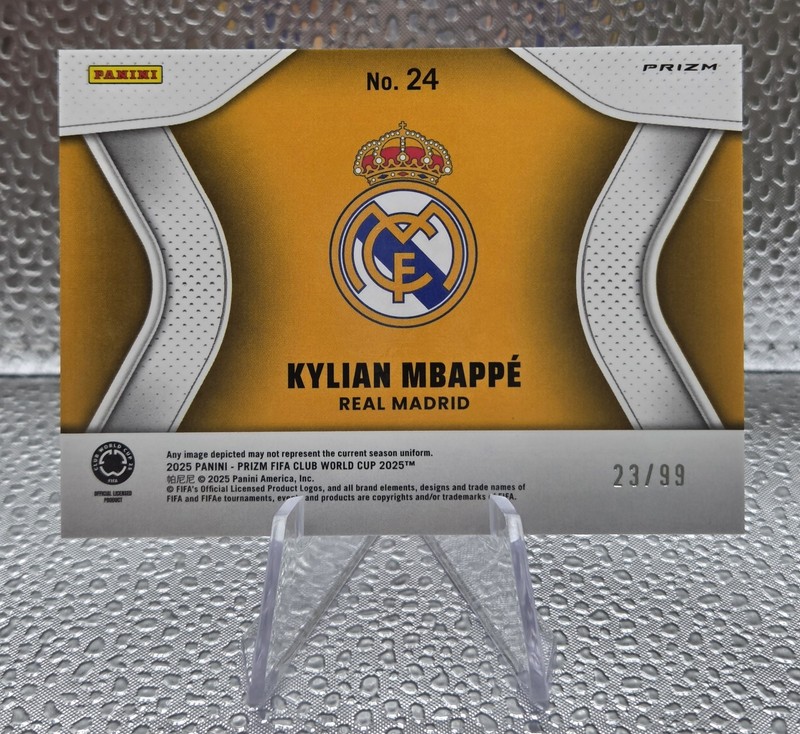 2025 Prizm FIFA World Cup- Kylian Mbappe #ed /99 🔥GOLD CRACKED ICE 🔥 view 2
