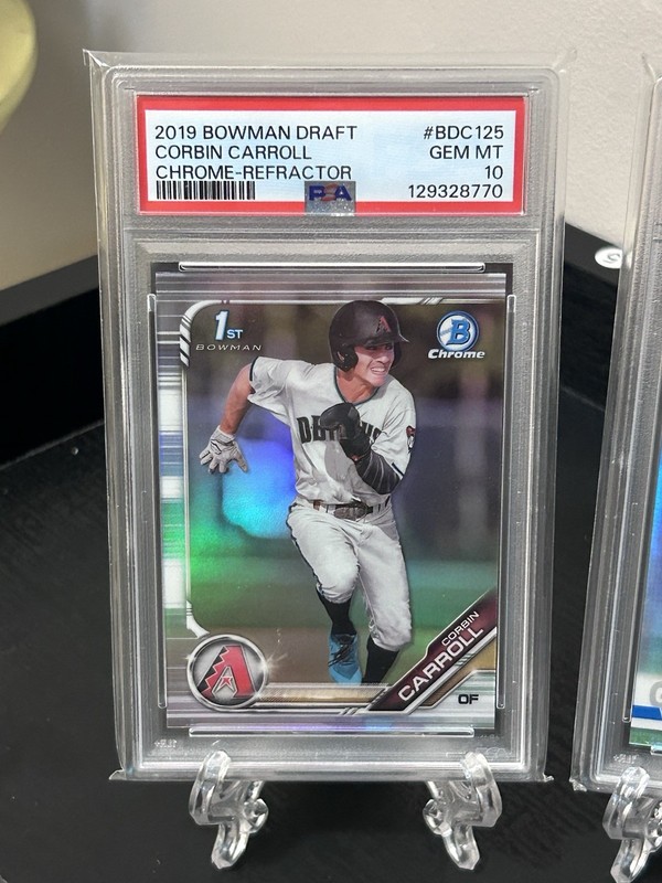 2019 Bowman Chrome Corbin Carroll 1st Rookie Refractor (RC) PSA 10   #BDC-125
