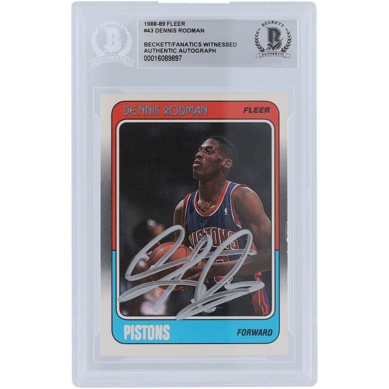 Dennis Rodman 1988-89 Fleer Auto PSA 10 Rookie Pistons #43 SALE!!!