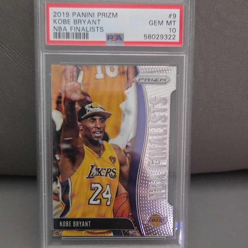 Panini Prizm 2019-20 NBA Finalists Kobe Bryant #9 PSA Graded Lakers