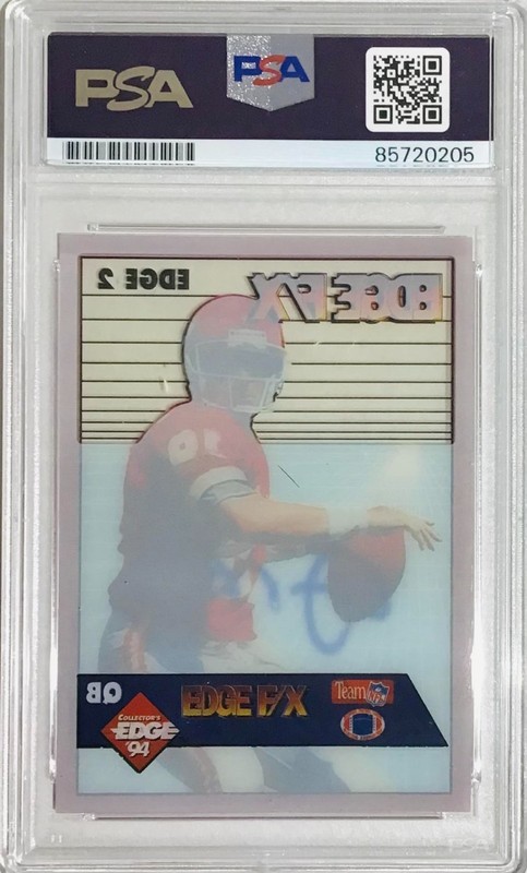 Joe Montana Auto /DNA Authentic Certified Collectors Edge 94 F/X PSA AUTHENTIC view 2