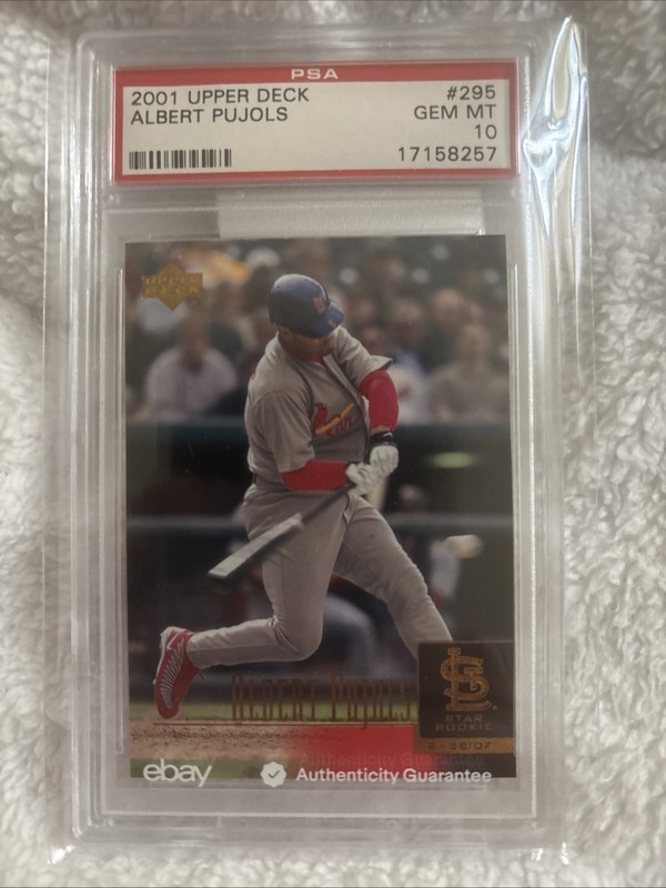 2001 Upper Deck - Star Rookie Albert Pujols #295 (RC) PSA 10 Beautiful Card!