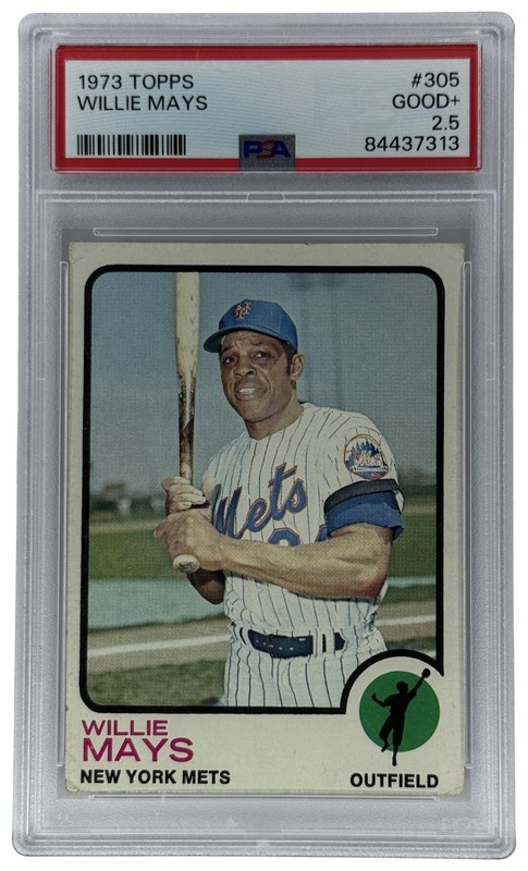 1973 Topps Willie Mays #305 Mets PSA 2.5