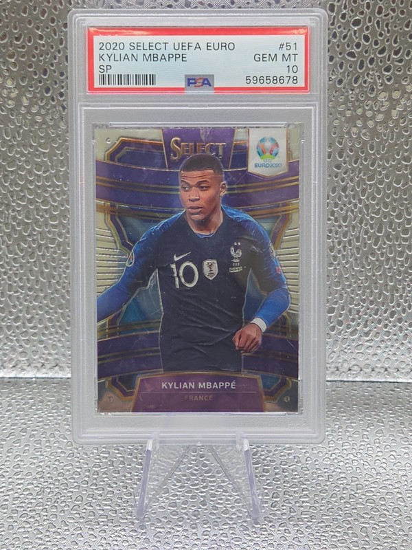 2020 Panini Select UEFA Euro 2020 #51-SP Purple -Kylian Mbappe PSA Gem MINT 10🔥