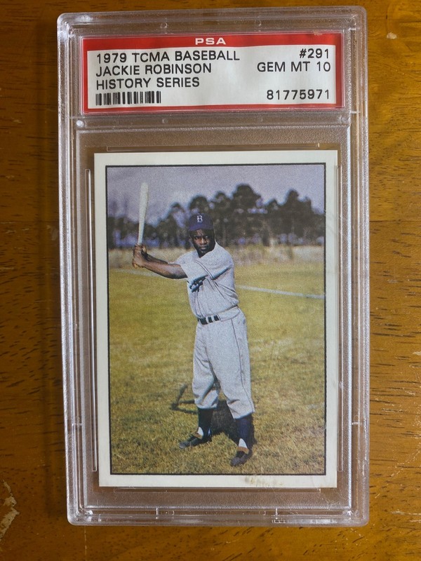 JACKIE ROBINSON - PSA 10 - 1979 TCMA Baseball History Series - #291 - Dodgers