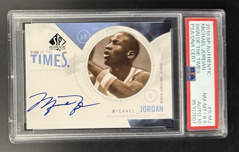 Michael Jordan Signed Autograph PSA/DNA 2010 SP Trading Card - GEM MINT 10 AUTO