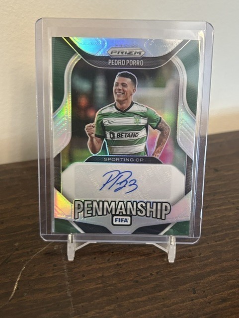 23-26 Panini Prizm FIFA Pedo Porro Penmaship Silver Auto /199 SPORTING view 1