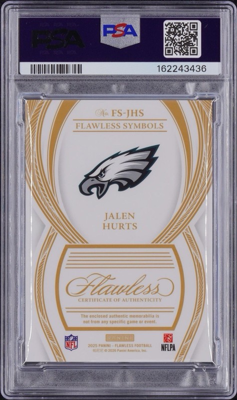 Panini 2025 Flawless Jalen Hurts 1/1 NFL Shield PSA 10 Eagles. Send offers🏈 view 2